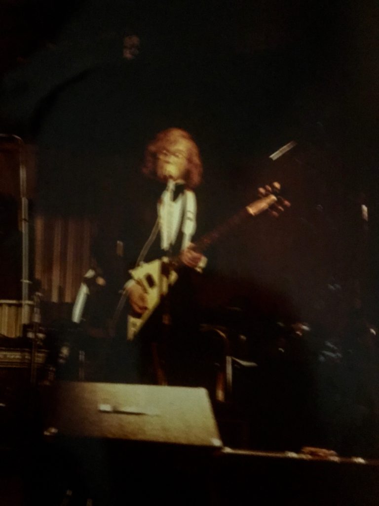 Jeff Belding with his Flying V in the 70s