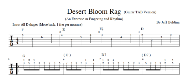 Desert Bloom Rag