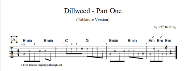 guitar duet "Dillweed"