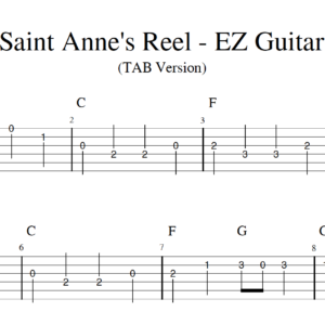 Saint Anne's Reel for Guitar