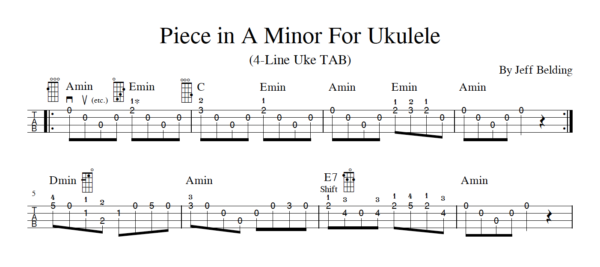 Piece in A Minor for Uku