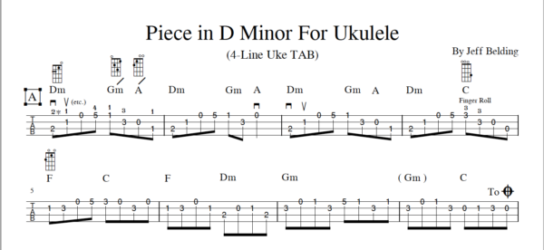 Piece in D Minor for Uku